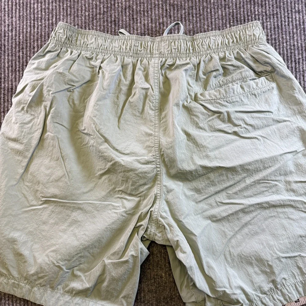 H&M‎ Swim Trunks Mens M Medium Black Drawstring Pockets Elastic Waist
